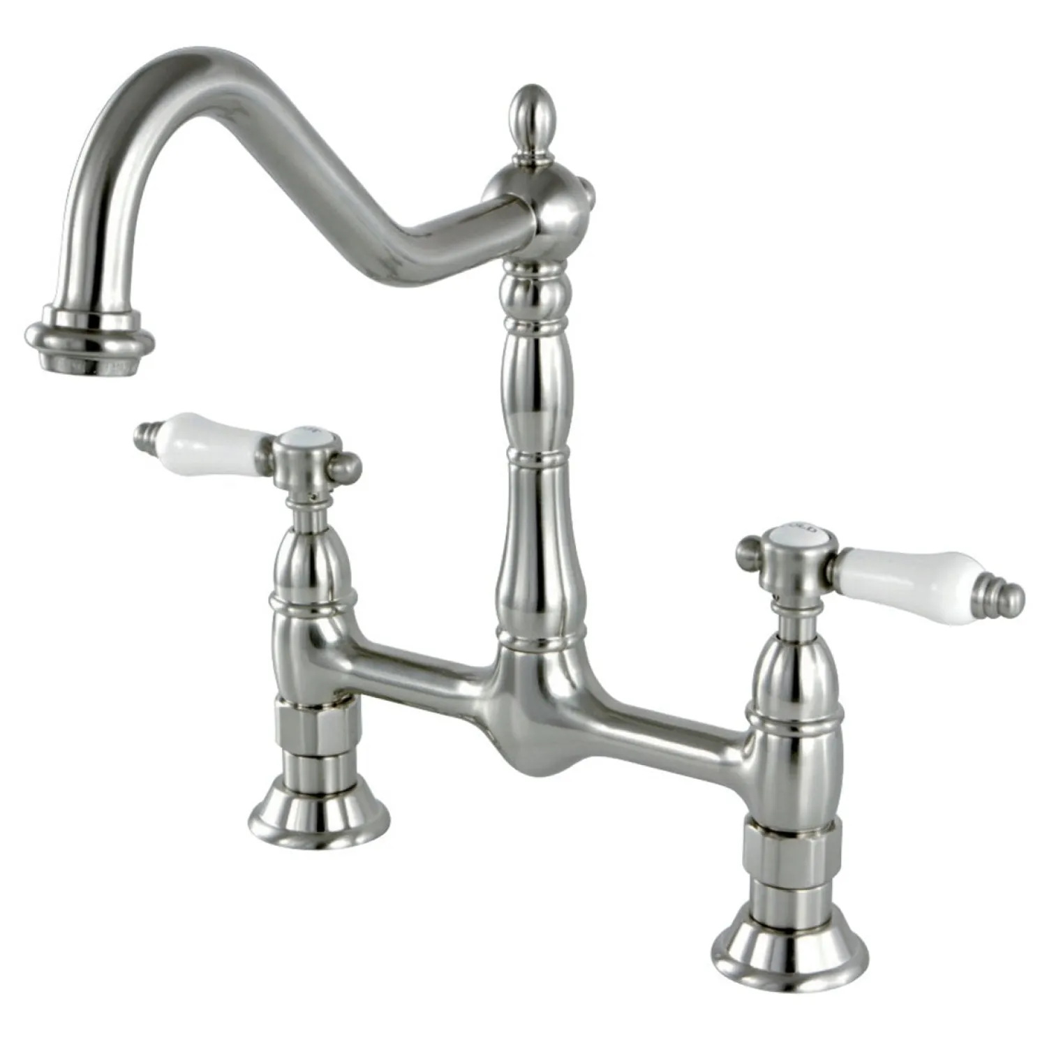 8" Centerset Kitchen Faucet Less Sprayer Bridge Faucets
