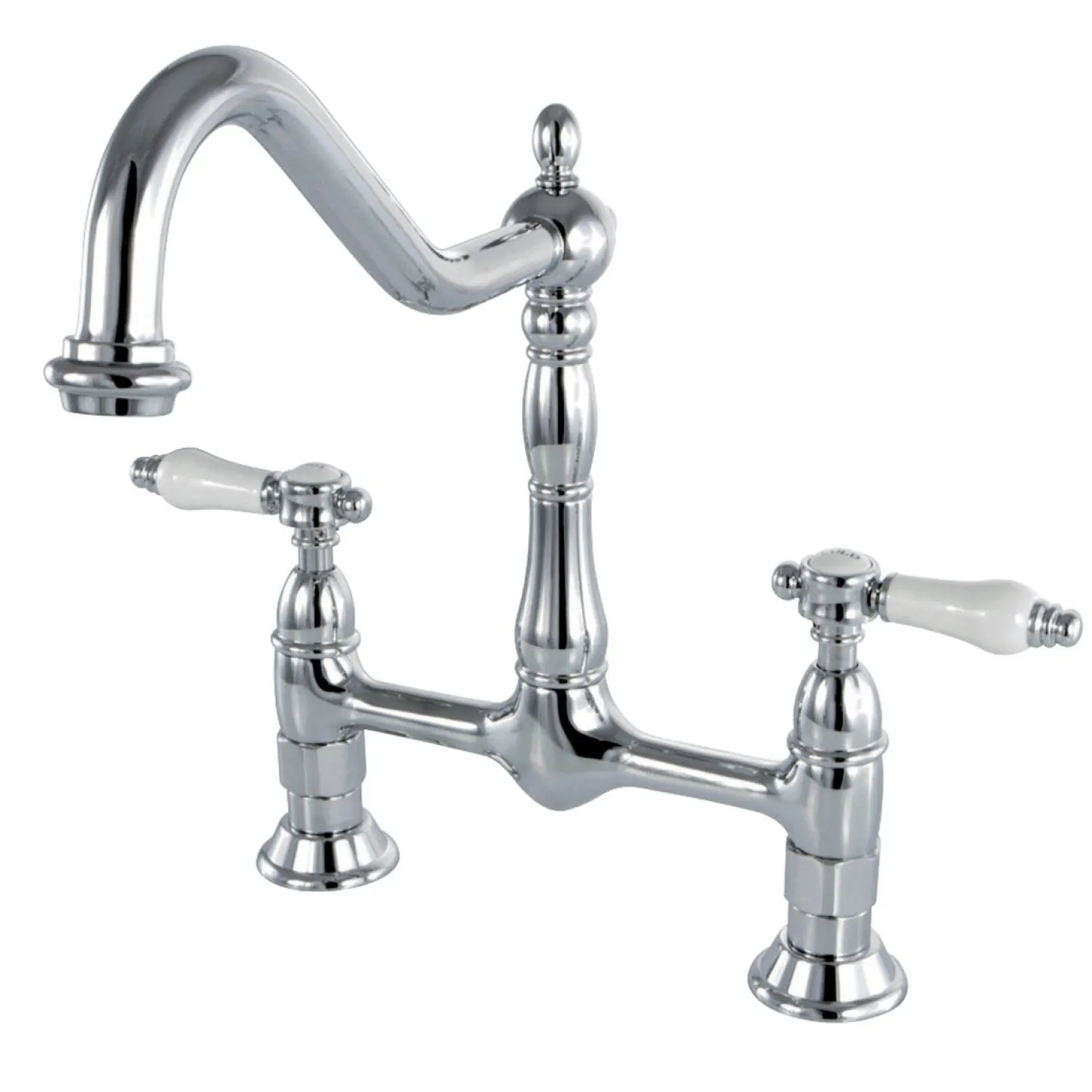 8" Centerset Kitchen Faucet Less Sprayer Bridge Faucets
