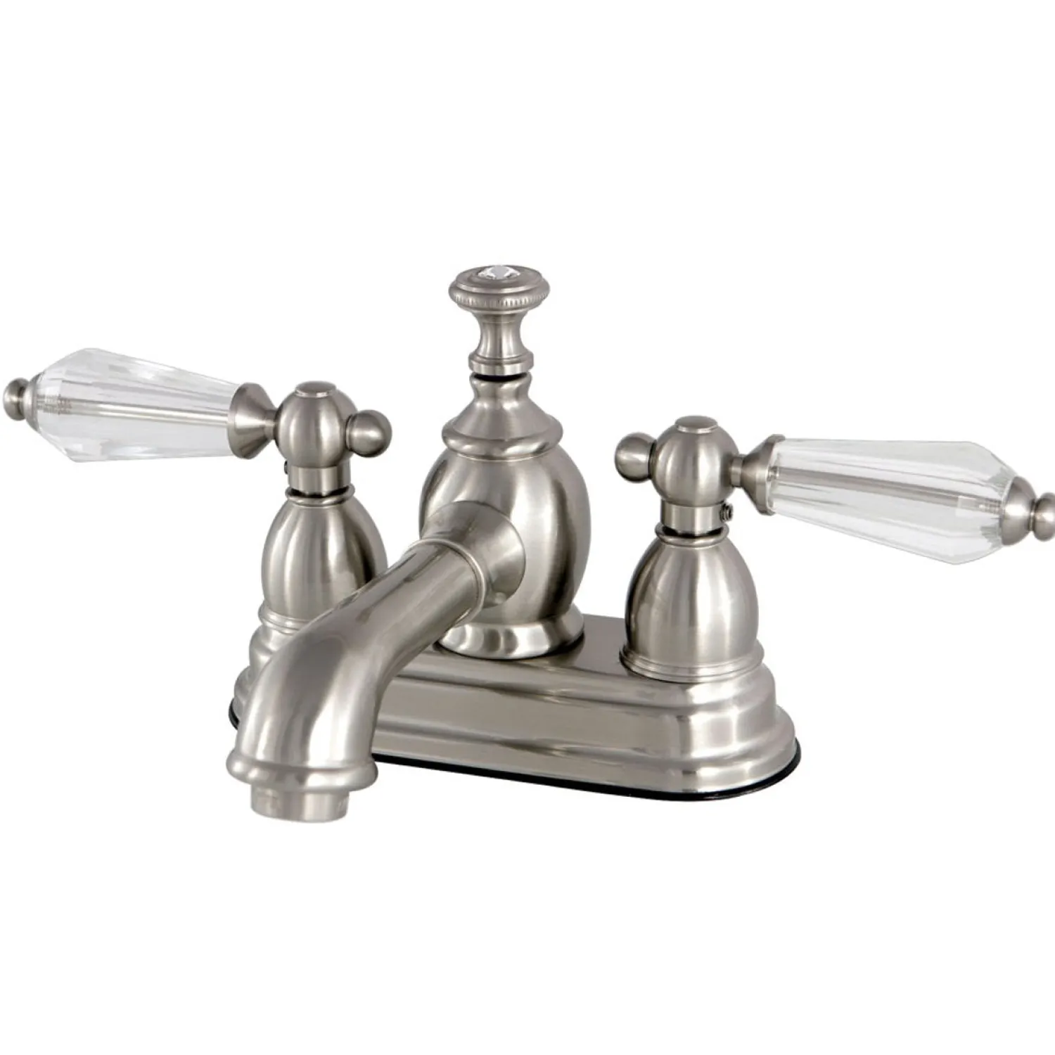 4" Centerset Three Hole Lavatory Faucet with Brass Pop-up 4" Center Set