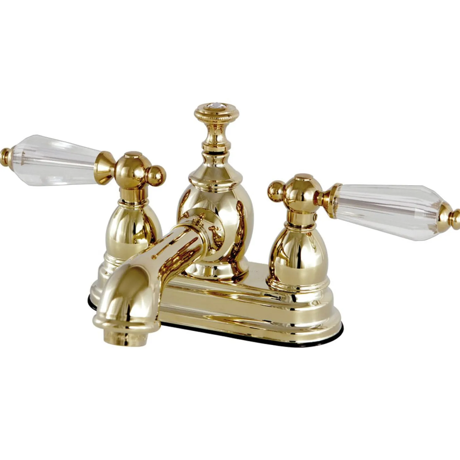 4" Centerset Three Hole Lavatory Faucet with Brass Pop-up 4" Center Set