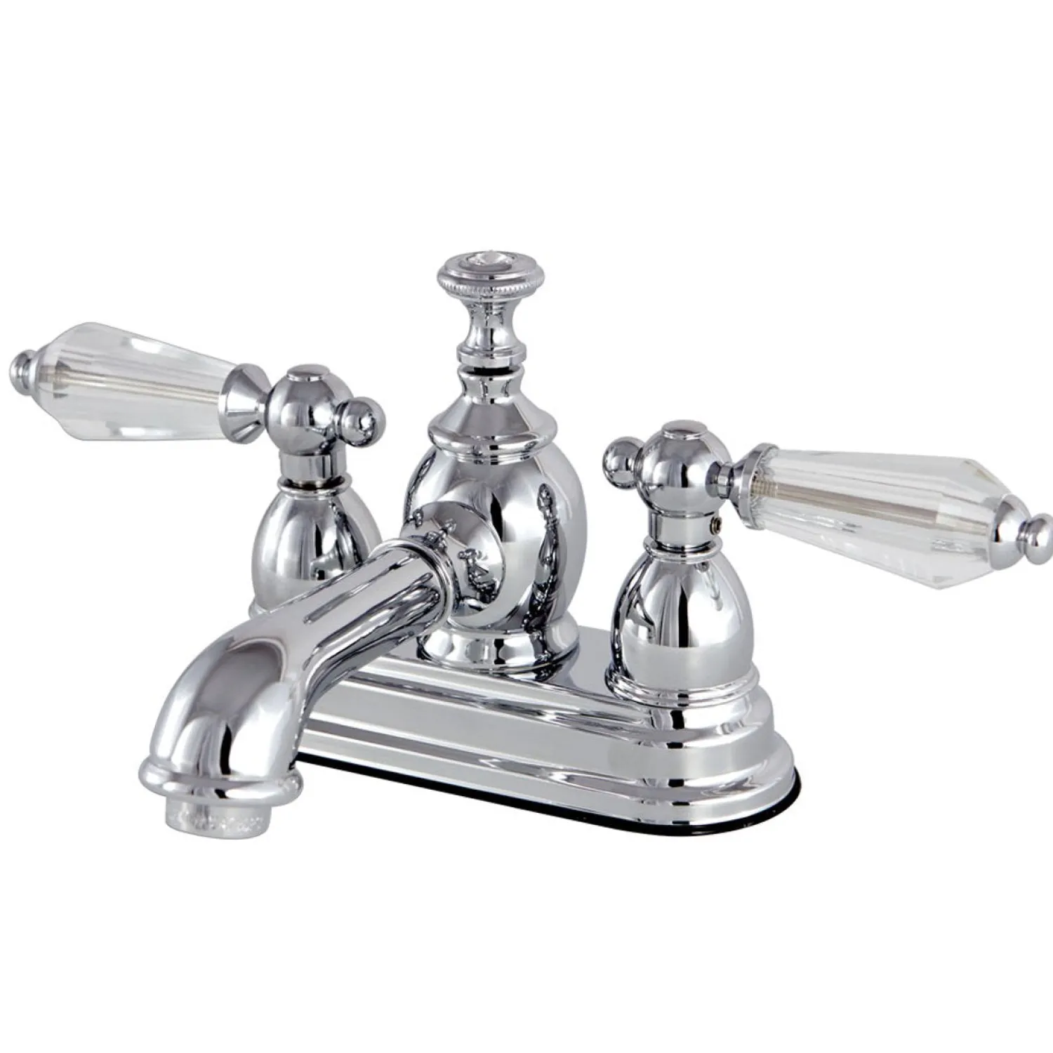 4" Centerset Three Hole Lavatory Faucet with Brass Pop-up 4" Center Set