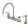 New Centurion Centerset 4-Hole Kitchen Faucet Faucets With Side Spray