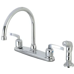 New Centurion Centerset 4-Hole Kitchen Faucet Faucets With Side Spray