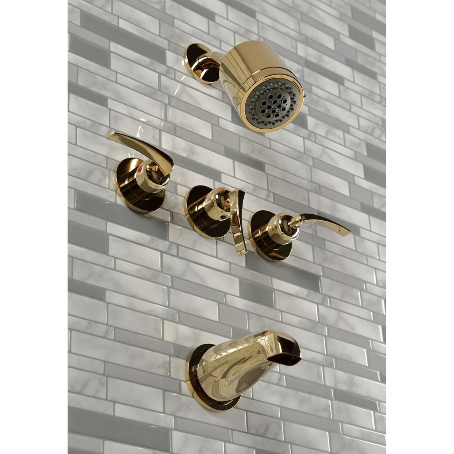 Hot Centurion Three-Handle Tub and Shower Faucet Tub & Shower Sets|Tub Faucets