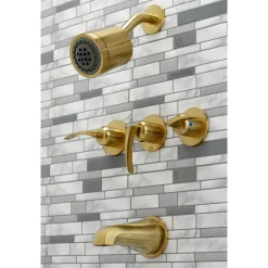 Clearance Centurion Three-Handle Tub and Shower Faucet Tub & Shower Sets