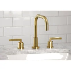 Centurion Widespread Bathroom Faucet with Brass Pop-Up 8