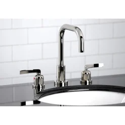 Centurion Widespread Bathroom Faucet with Brass Pop-Up 8