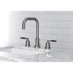 Centurion Widespread Bathroom Faucet with Brass Pop-Up 8