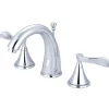 Clearance Century Two Handle 8" to 16" Widespread Lavatory Faucet with Brass Pop-up 8" Widespread