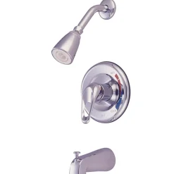 Clearance Chatham Single Handle Polished Chrome Tub and Shower Faucet Tub & Shower Sets