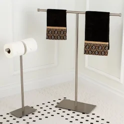 Best Claremont Freestanding Double Toilet Paper Stand Toilet Paper Holders