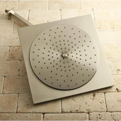 Sale Claremont KX8228CK Claremont 12" Rainfall Square Showerhead with 16" Shower Arm in Satin Nickel Shower Heads