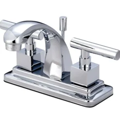 Hot Claremont Two Handle 4" Centerset Lavatory Faucet with Brass Pop-up 4" Center Set