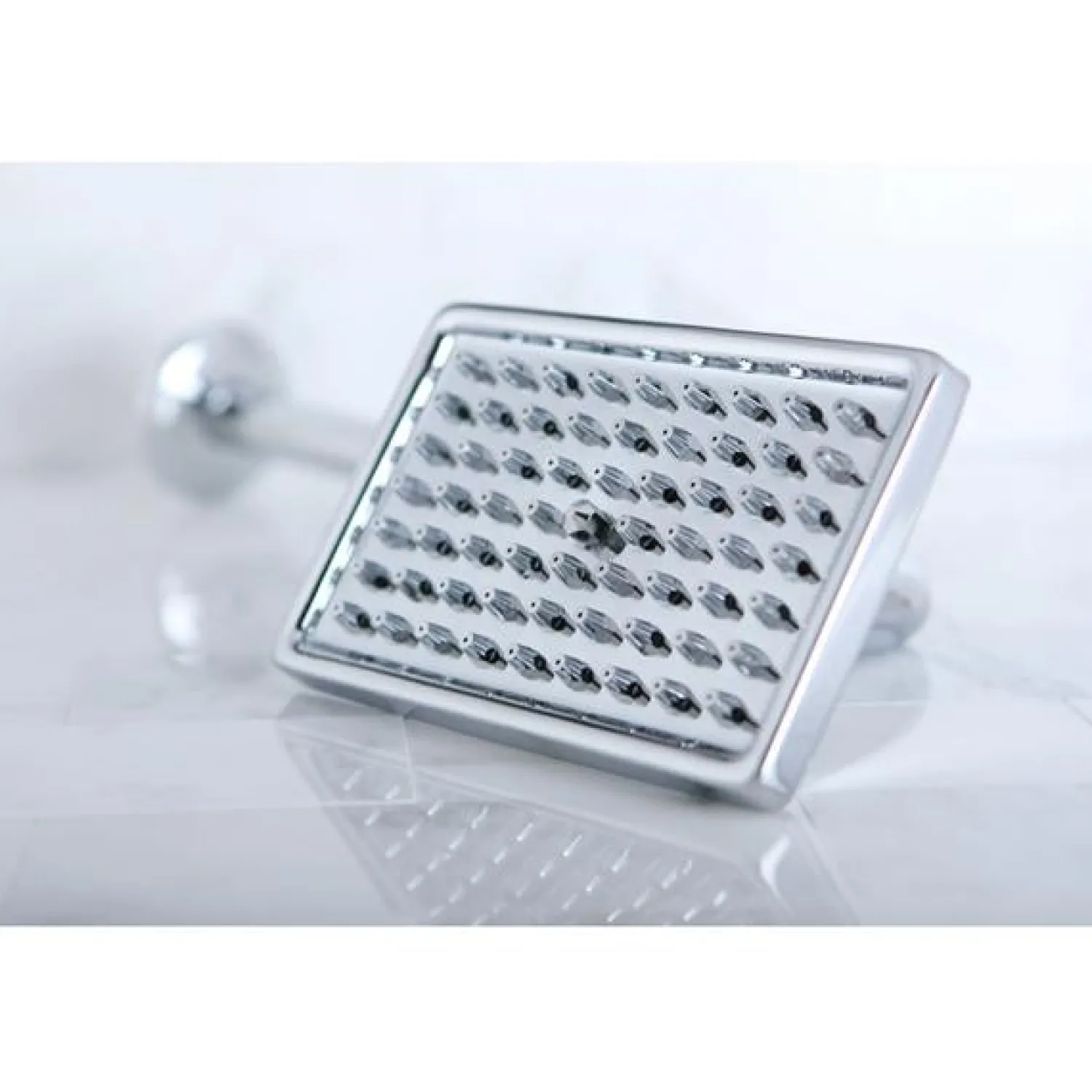 Claremont 6" x 4" Square Shower Head with 12" Shower Arm in Polished Chrome Shower Heads