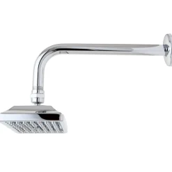 Claremont 6" x 4" Square Shower Head with 12" Shower Arm in Polished Chrome Shower Heads