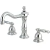 New Classic Heritage Two Handle Deck Mount 8" to 14" Widespread Lavatory Faucet with Brass Pop-up 8" Widespread
