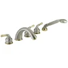 Clearance Classic Magellan Three Handle Roman Tub Filler with Hand Shower Tub Faucets