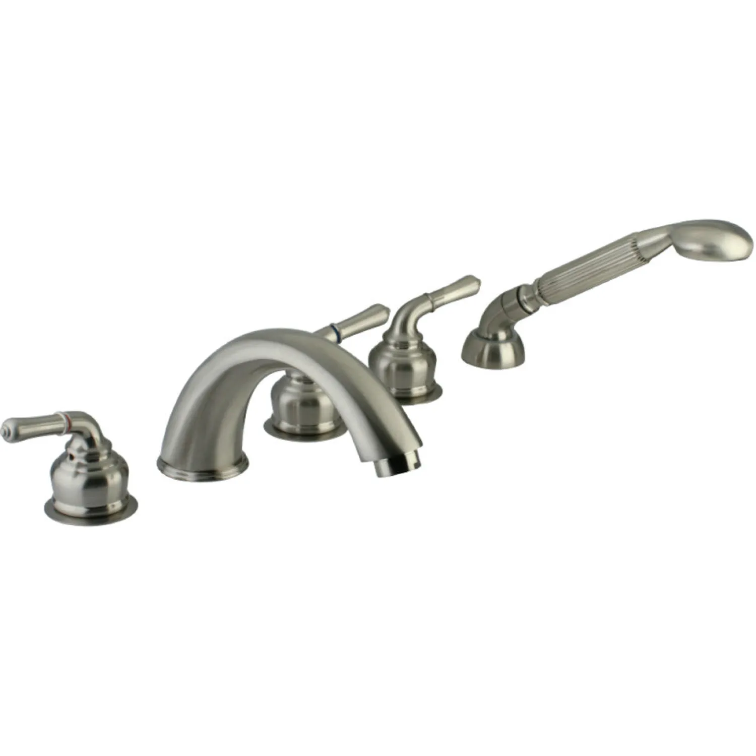 Clearance Classic Magellan Three Handle Roman Tub Filler with Hand Shower Tub Faucets