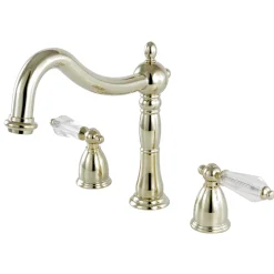 Best Classic Roman Tub Filler with Tranlucent Handles Tub Faucets