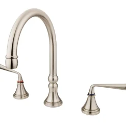 Best Classic Silver Sage Two Handle Roman Tub Filler Tub Faucets