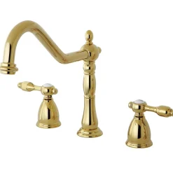 Discount Classic Tudor 8" Center Kitchen Faucet without Sprayer Widespread Kitchen Faucets|Faucets With Side Spray