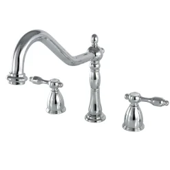 Discount Classic Tudor 8" Center Kitchen Faucet without Sprayer Widespread Kitchen Faucets|Faucets With Side Spray