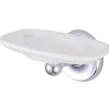 Outlet Classic Wall Mount Toothbrush and Tumbler Holder in Polished Chrome Toothbrush Holders & Tumblers