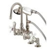 Outlet Clawfoot Tub Faucet with Hand Shower in Brushed Nickel Tub Faucets