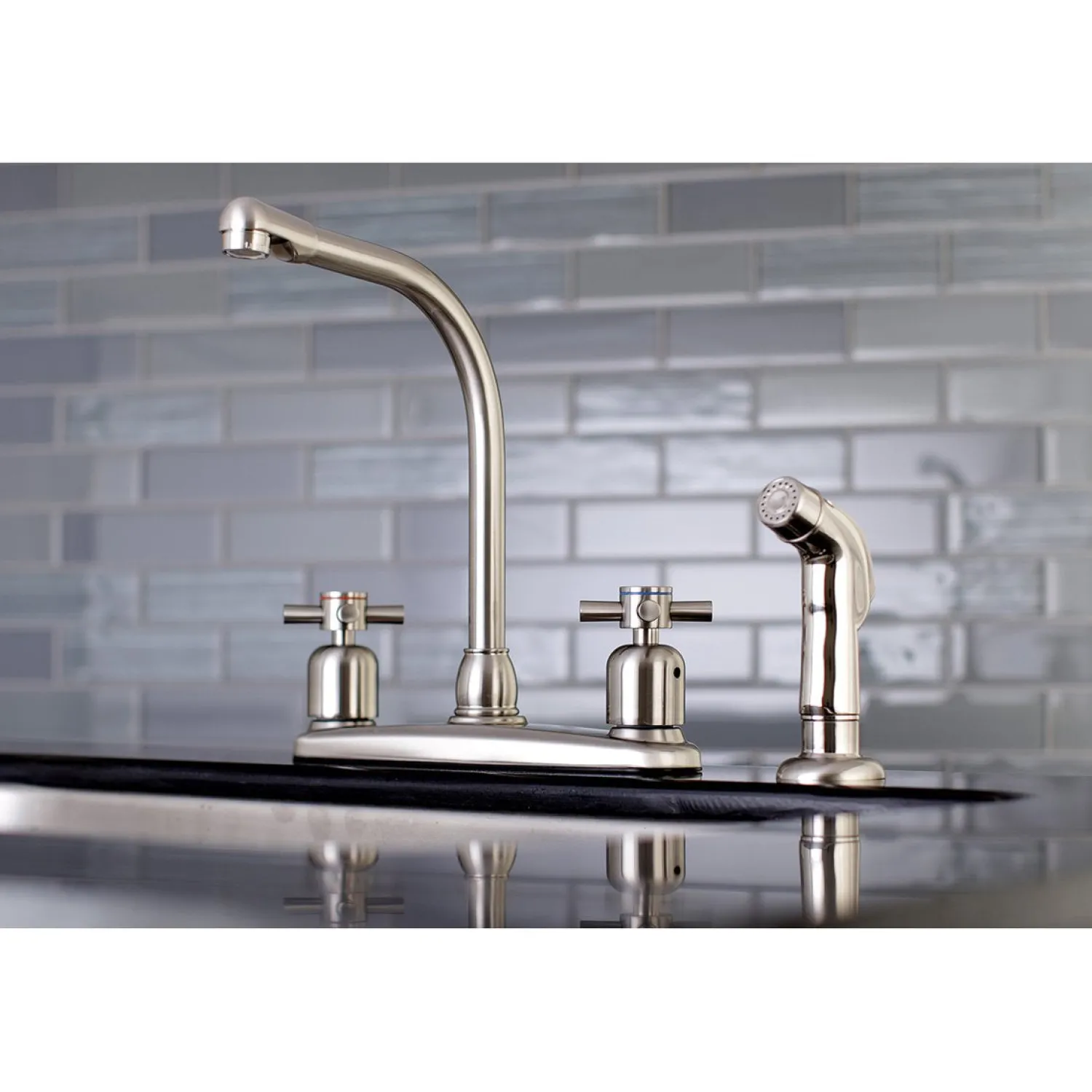 Online Concord Centerset 4-Hole Kitchen Faucet Faucets With Side Spray