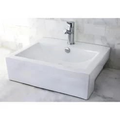 Sale Concord China Vessel Bathroom Sink with Overflow Hole Wall Mount Sinks