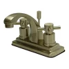 Clearance Concord Contemporary Two Handle 4" Centerset Lavatory Faucet with Brass Pop-up 4" Center Set