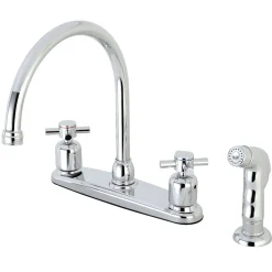 Hot Concord Deck Mount Centerset Kitchen Faucet Faucets With Side Spray
