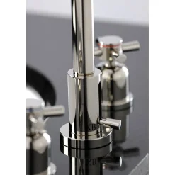 Online Concord Deck Mount Widespread Bathroom Faucet with Brass Pop-Up 8" Widespread