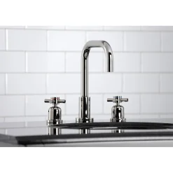 Online Concord Deck Mount Widespread Bathroom Faucet with Brass Pop-Up 8