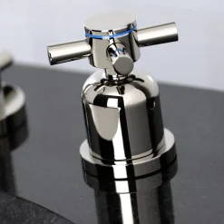 Online Concord Deck Mount Widespread Bathroom Faucet with Brass Pop-Up 8