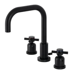 Online Concord Deck Mount Widespread Bathroom Faucet with Brass Pop-Up 8