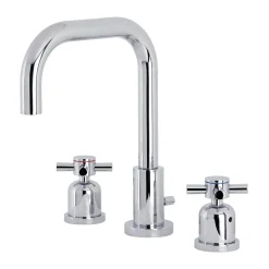 Online Concord Deck Mount Widespread Bathroom Faucet with Brass Pop-Up 8