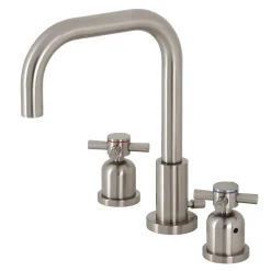 Online Concord Deck Mount Widespread Bathroom Faucet with Brass Pop-Up 8