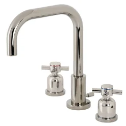 Online Concord Deck Mount Widespread Bathroom Faucet with Brass Pop-Up 8