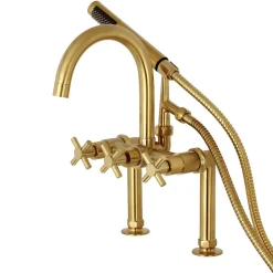 Hot Concord Deck Mount 2-Hole Tub Filler with Hand Shower Tub & Shower Sets|Tub Faucets