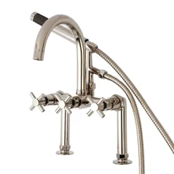 Hot Concord Deck Mount 2-Hole Tub Filler with Hand Shower Tub & Shower Sets|Tub Faucets