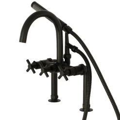 Hot Concord Deck Mount 2-Hole Tub Filler with Hand Shower Tub & Shower Sets|Tub Faucets