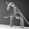 Hot Concord Deck Mount Tub Filler with Hand Shower Tub & Shower Sets|Tub Faucets