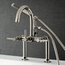 Hot Concord Deck Mount Tub Filler with Hand Shower Tub & Shower Sets|Tub Faucets