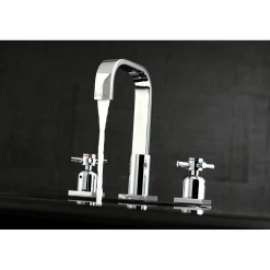 Discount Concord Fauceture Deck Mount 8-Inch Widespread Bathroom Faucet 8