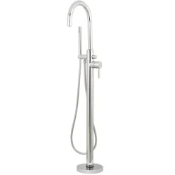 Best Concord Floor Mount Tub Filler with Hand Shower Free Standing Tub Fillers|Tub Faucets