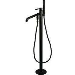 Online Concord Floor Mount Tub Filler with Hand Shower Free Standing Tub Fillers|Tub Faucets