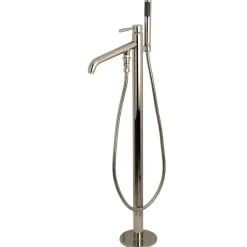 Online Concord Floor Mount Tub Filler with Hand Shower Free Standing Tub Fillers|Tub Faucets