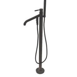 Online Concord Floor Mount Tub Filler with Hand Shower Free Standing Tub Fillers|Tub Faucets
