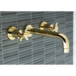 Hot Concord 2-Handle 3-Hole Wall Mount Bathroom Faucet Wall Mount